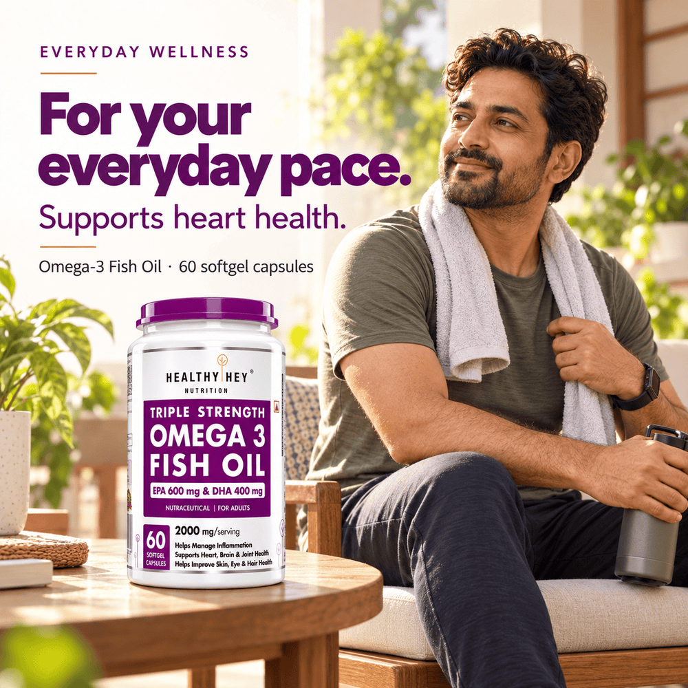 HealthyHey Nutrition Softgels HealthyHey Omega 3 Fish Oil | 2000 mg per 2 Softgels | EPA 600 mg + DHA 400 mg | Burpless