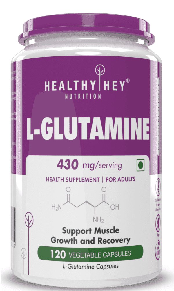 L Glutamine Support Muscle growth recovery 120 veg Capsules