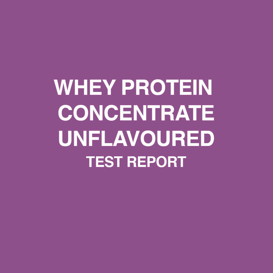 Whey Protein Concentrate unflavored test report - HealthyHey