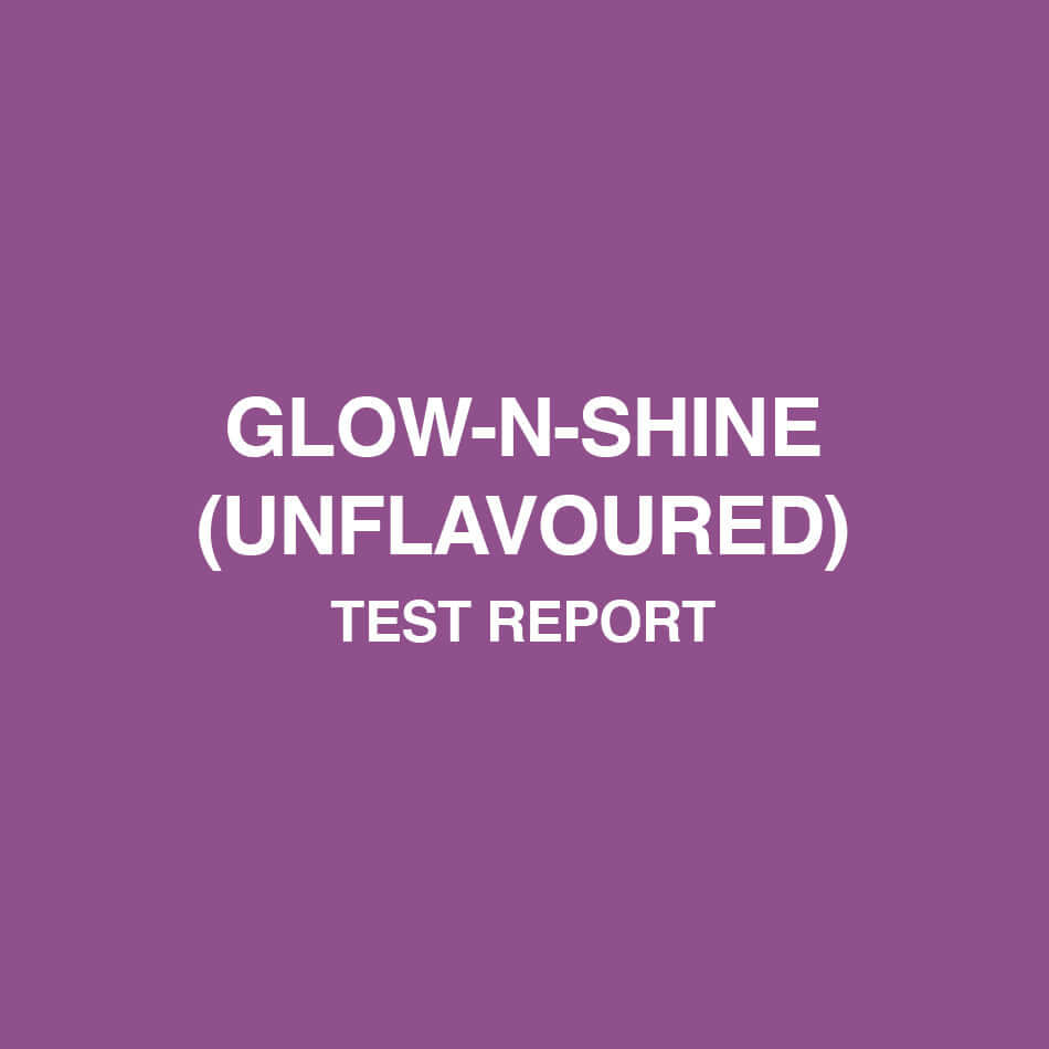 Glow-N-Shine Unflavoured test report - HealthyHey