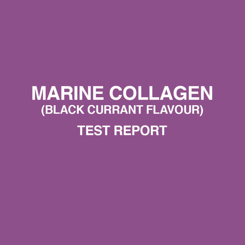 Marine collagen Blackcurrant test report - HealthyHey