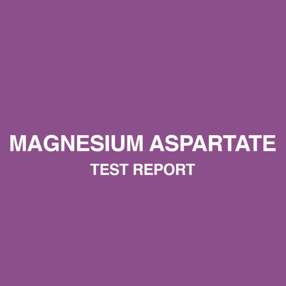 Magnesium Aspartate test report - HealthyHey