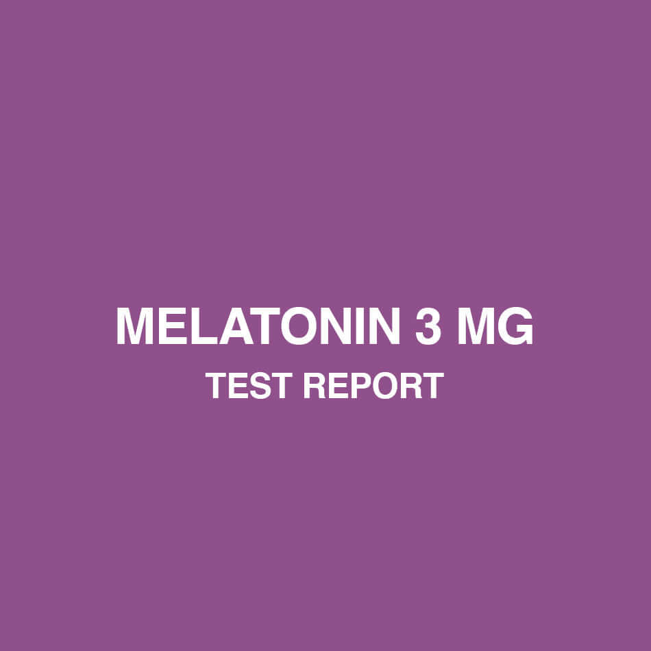 Melatonin 3mg test report - HealthyHey