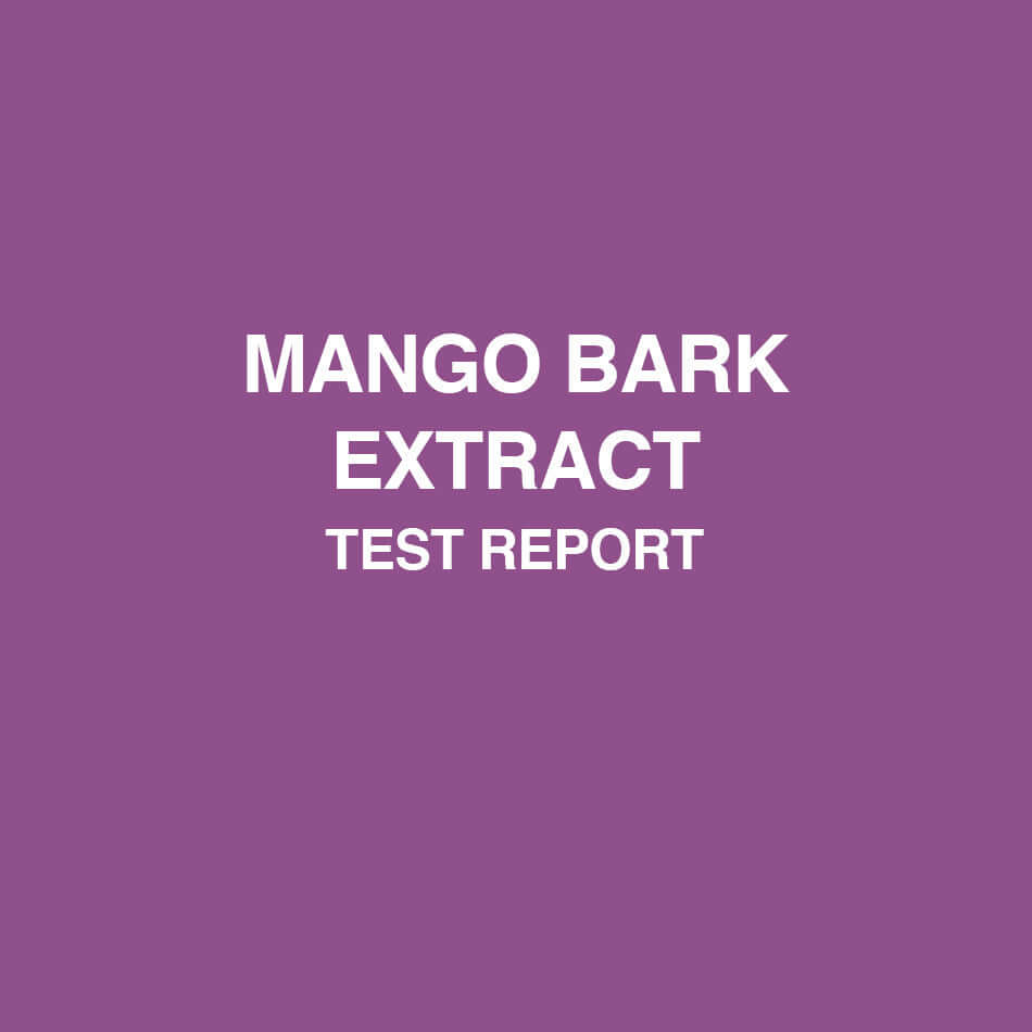 Mango Bark Extract test report - HealthyHey