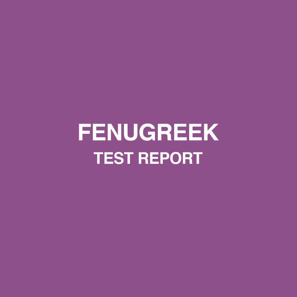 Fenugreek test report - HealthyHey