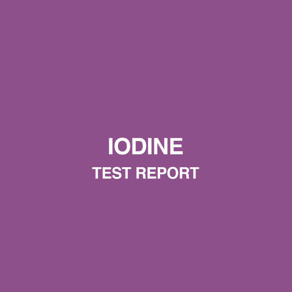 Iodine test report - HealthyHey