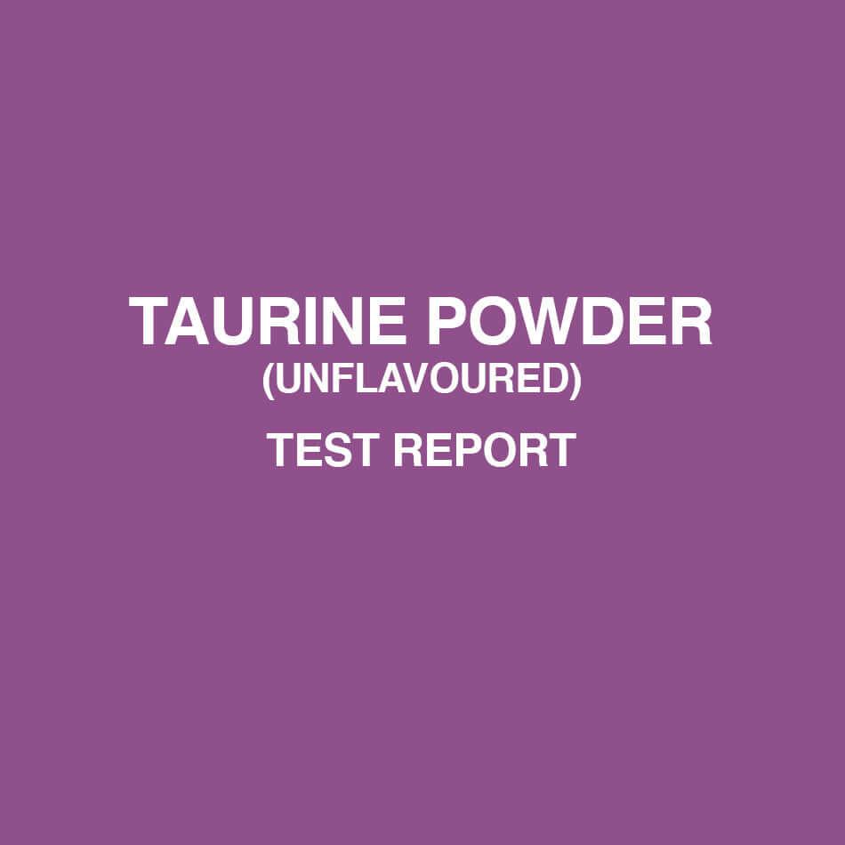 Taurine Powder test report - HealthyHey