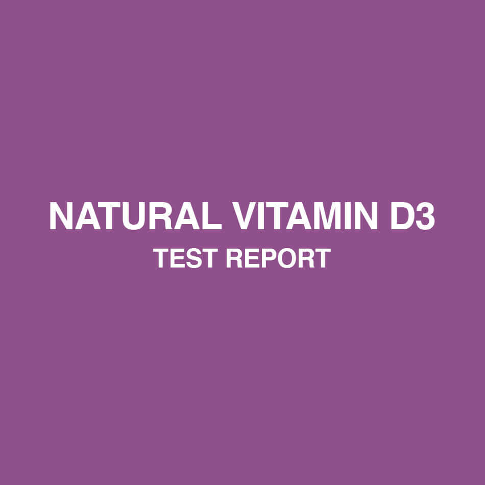 Natural vitamin D3 test report - HealthyHey