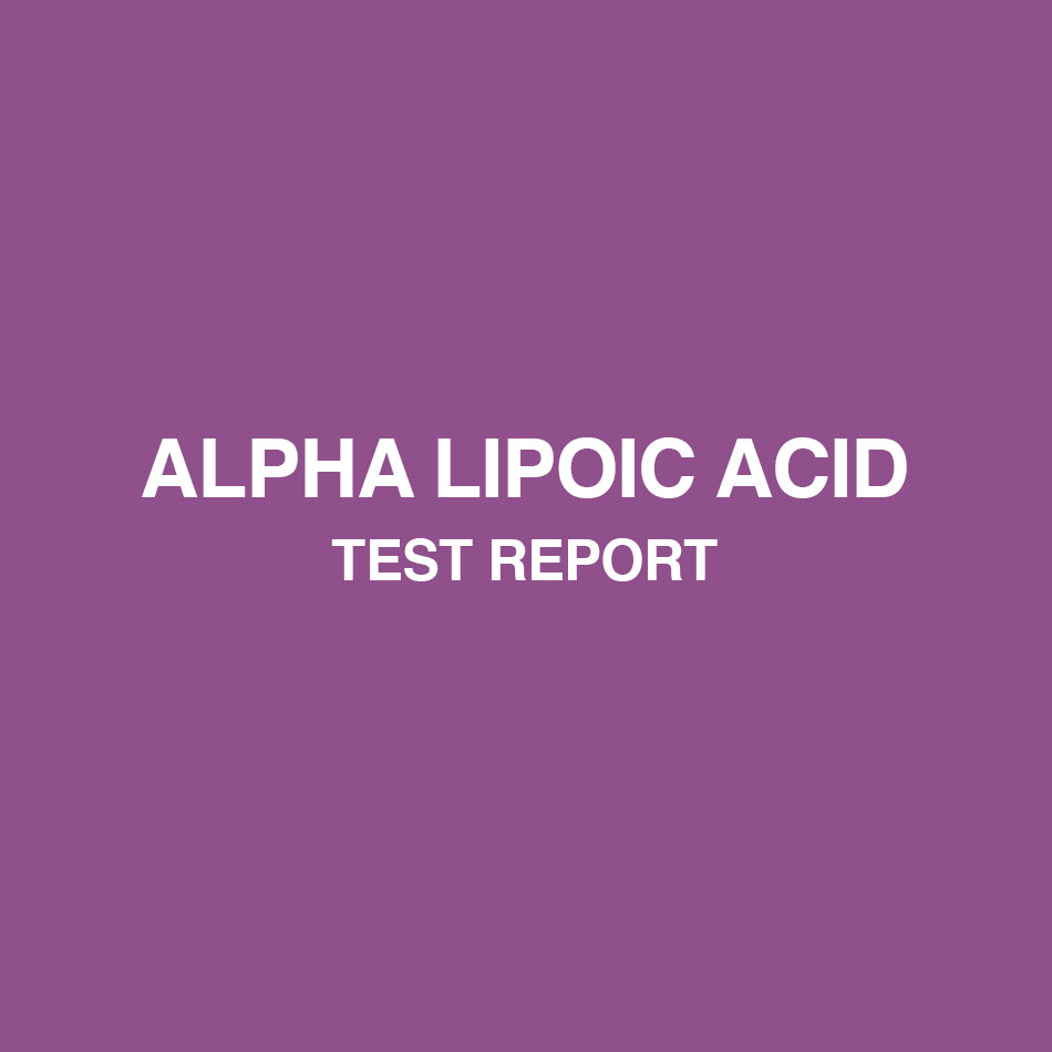 Alpha Lipoic Acid test report - HealthyHey