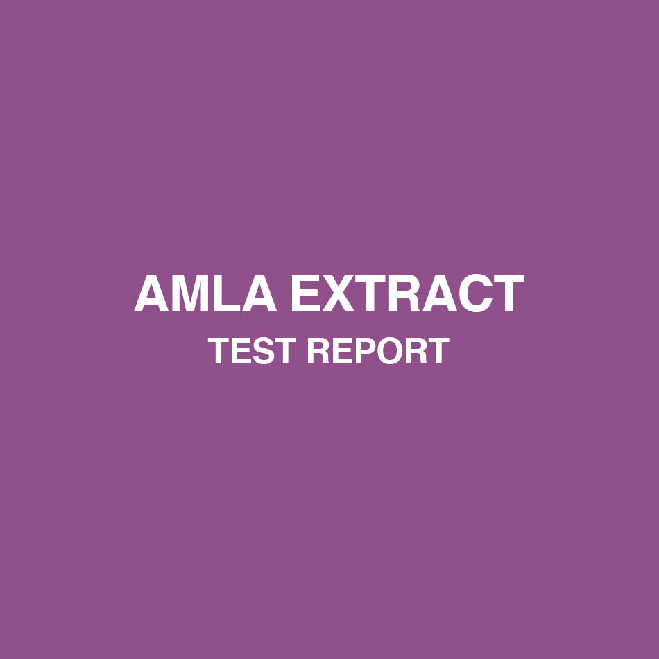 Amla Extract test report - HealthyHey