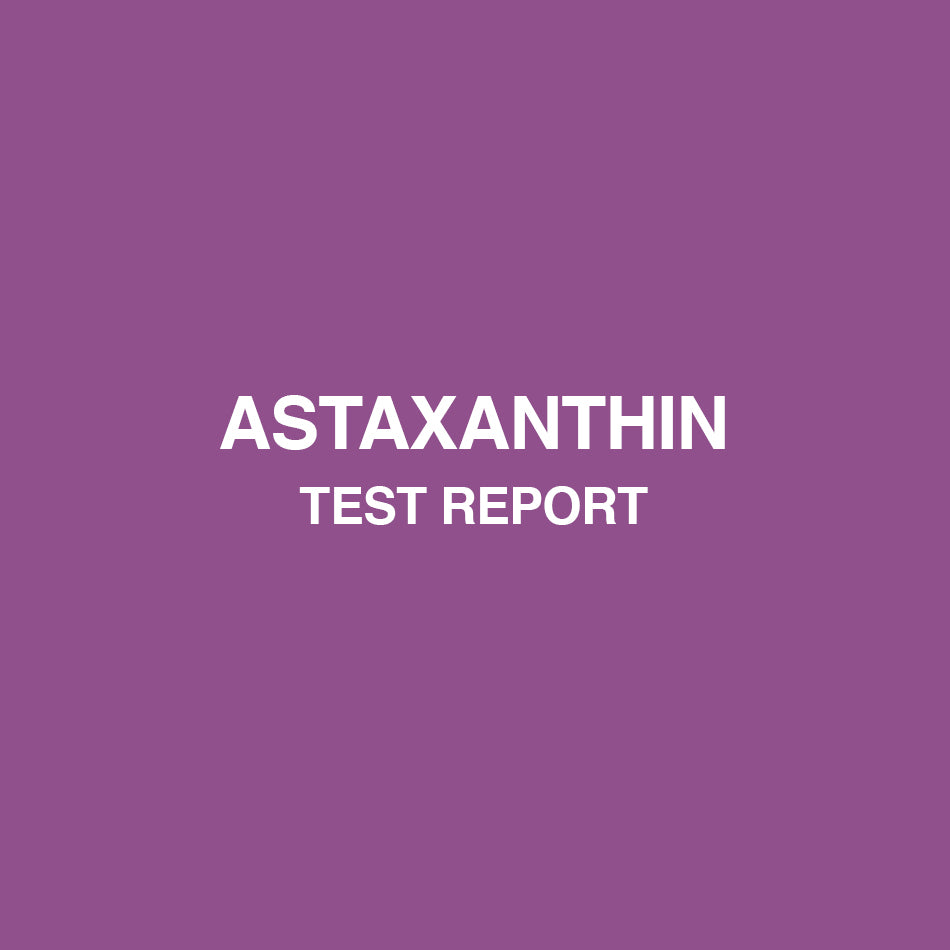 Astaxanthin test report - HealthyHey