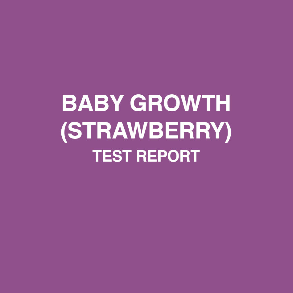 Baby Growth Strawberry test report - HealthyHey