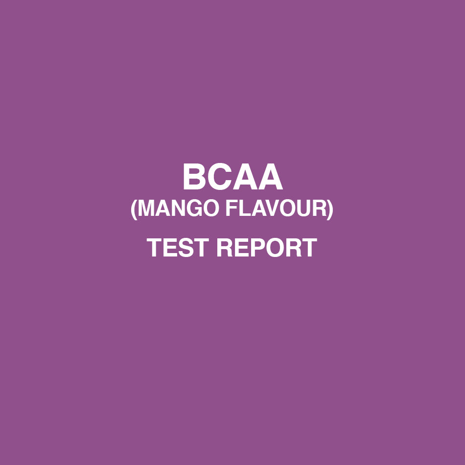 BCAA Mango Flavour test report - HealthyHey