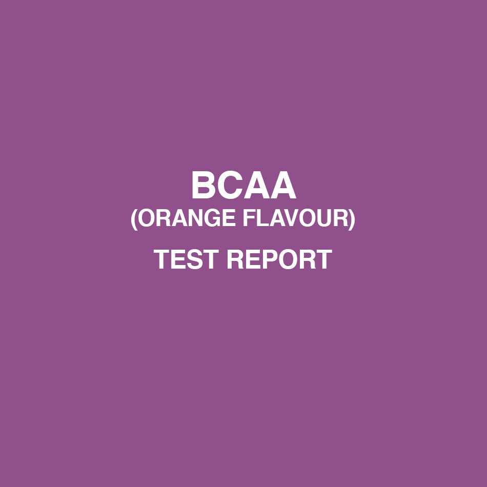 BCAA Oranage test report - HealthyHey