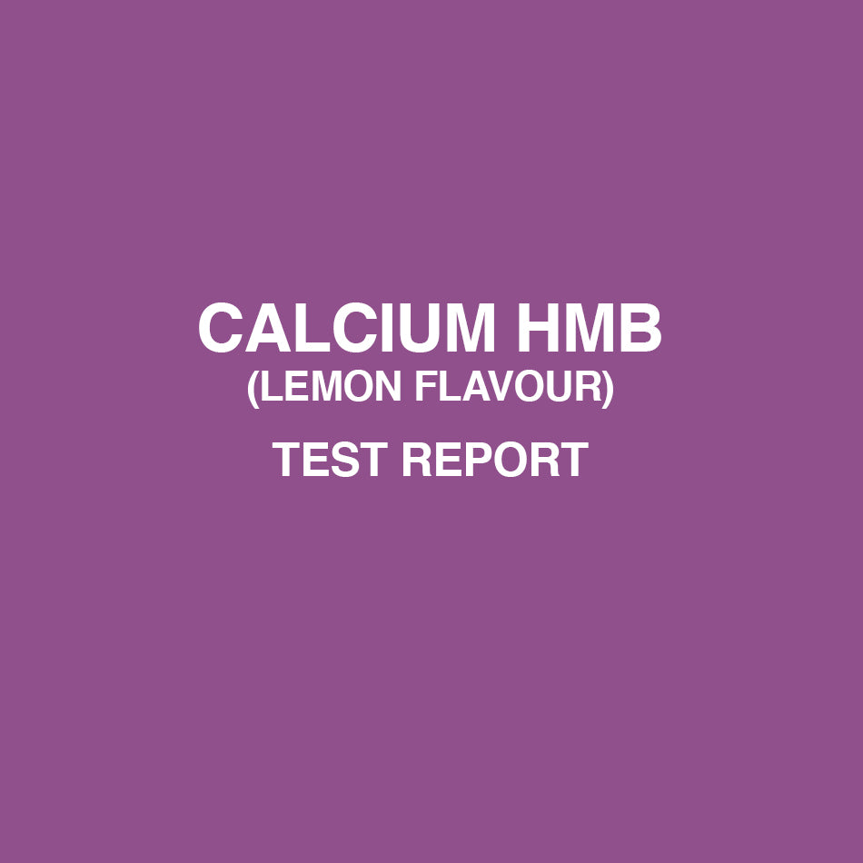 Calcium HMB Lemon Flavour test report - HealthyHey