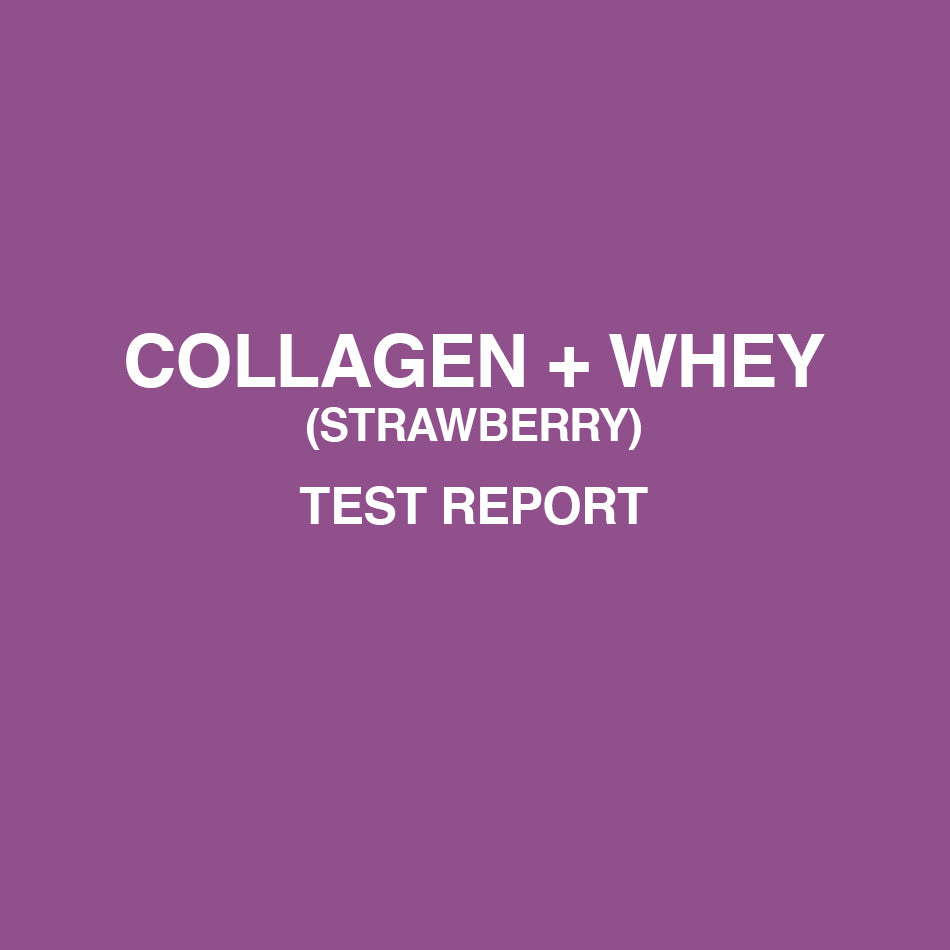 Collagen Peptides Plus Iso Whey Protein Strawberry test report - HealthyHey