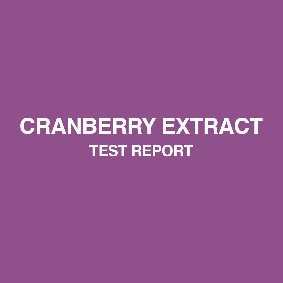 Natural Cranberry Extract test report - HealthyHey