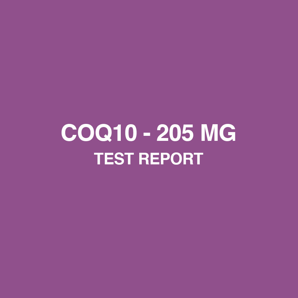 COQ10 205 mg test report - HealthyHey