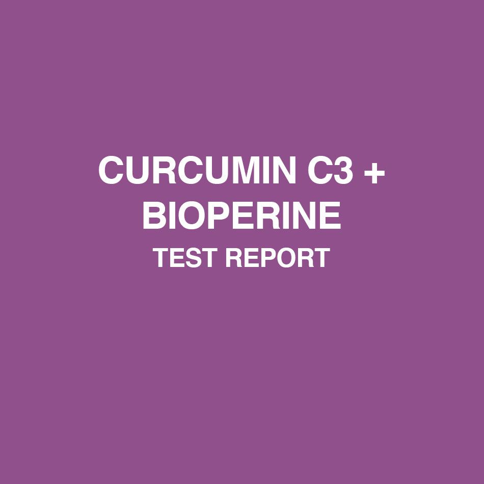 Curcumin C3 + Bioperine test report - HealthyHey