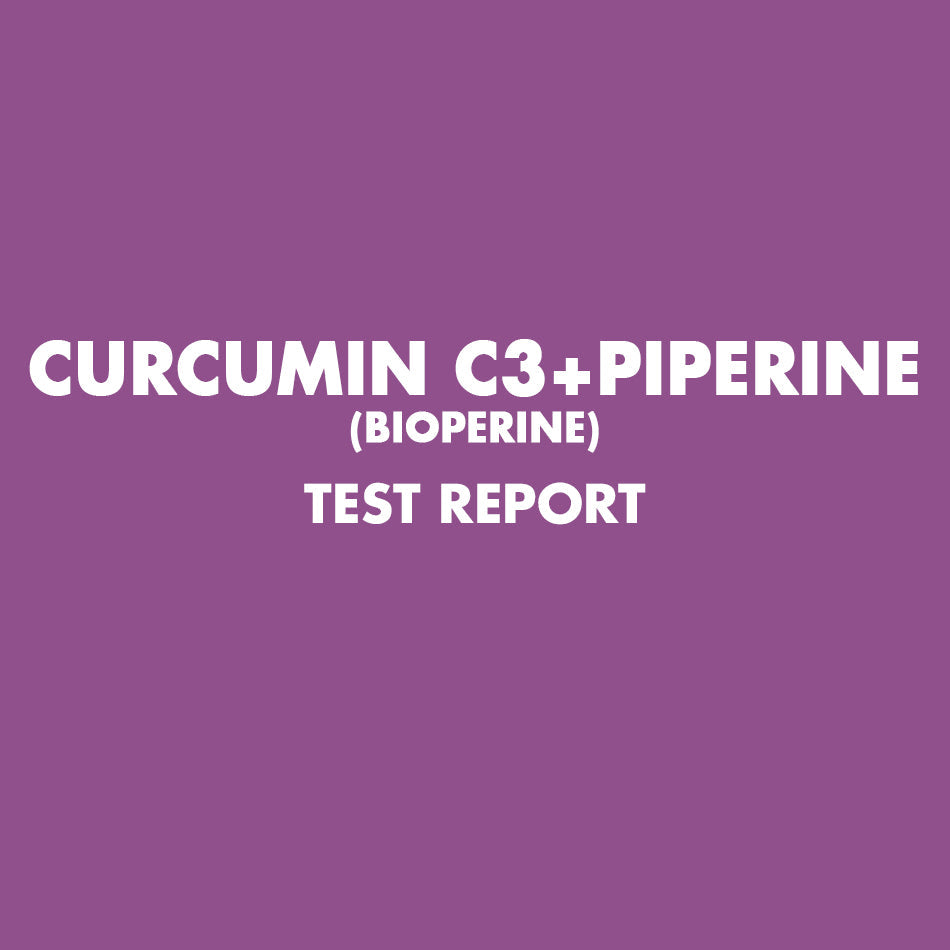 Curcumin C3 + Piperine(Bioperine) test report - HealthyHey