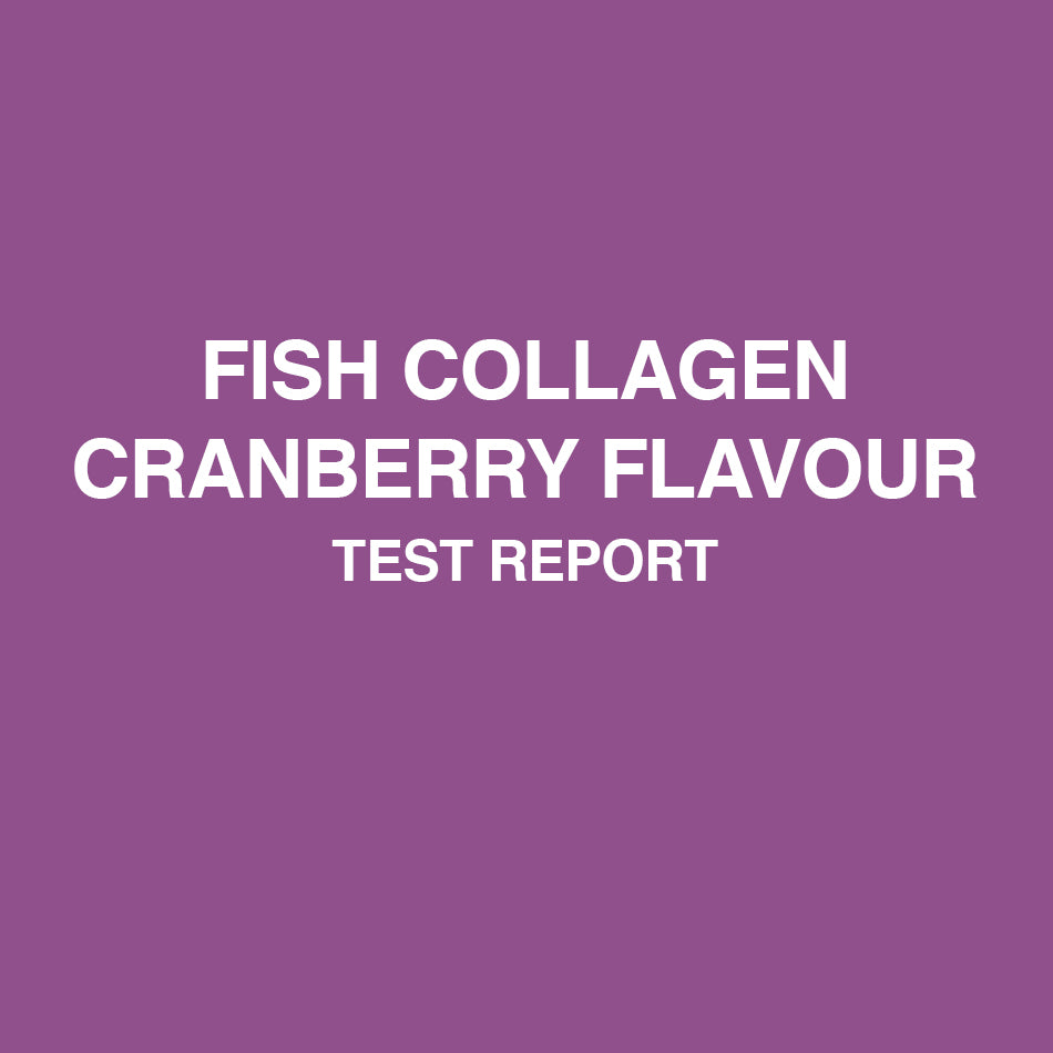 Marine collagen cranberry test report - HealthyHey