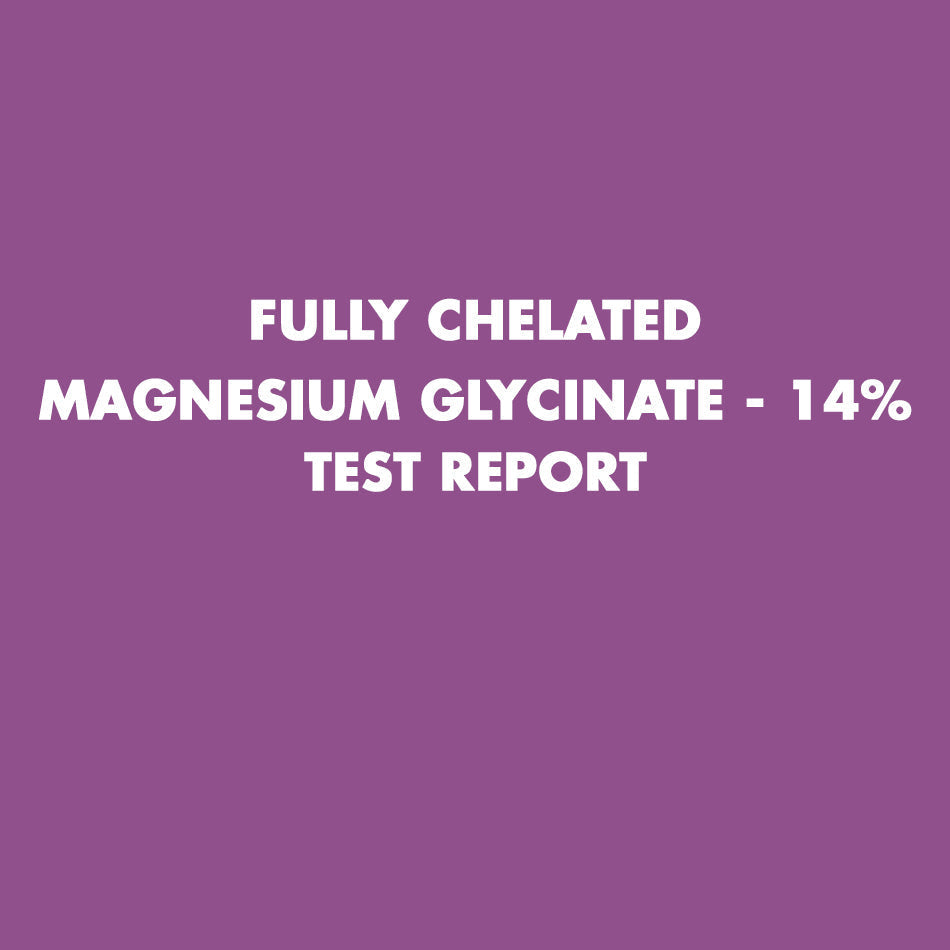Fully Chelated Magnesium Glycinate test report - HealthyHey