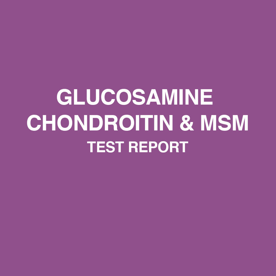 Glucosamine + Chondroitin MSM Lemon test report - HealthyHey