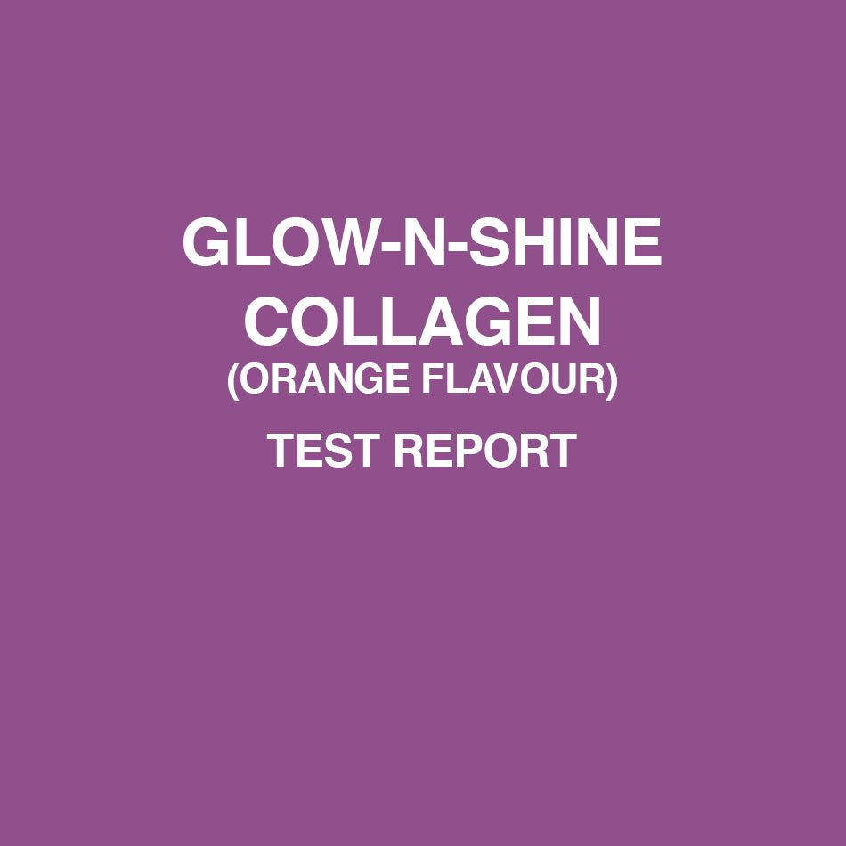 Glow -N -Shine Collagen Orange flavour test report - HealthyHey