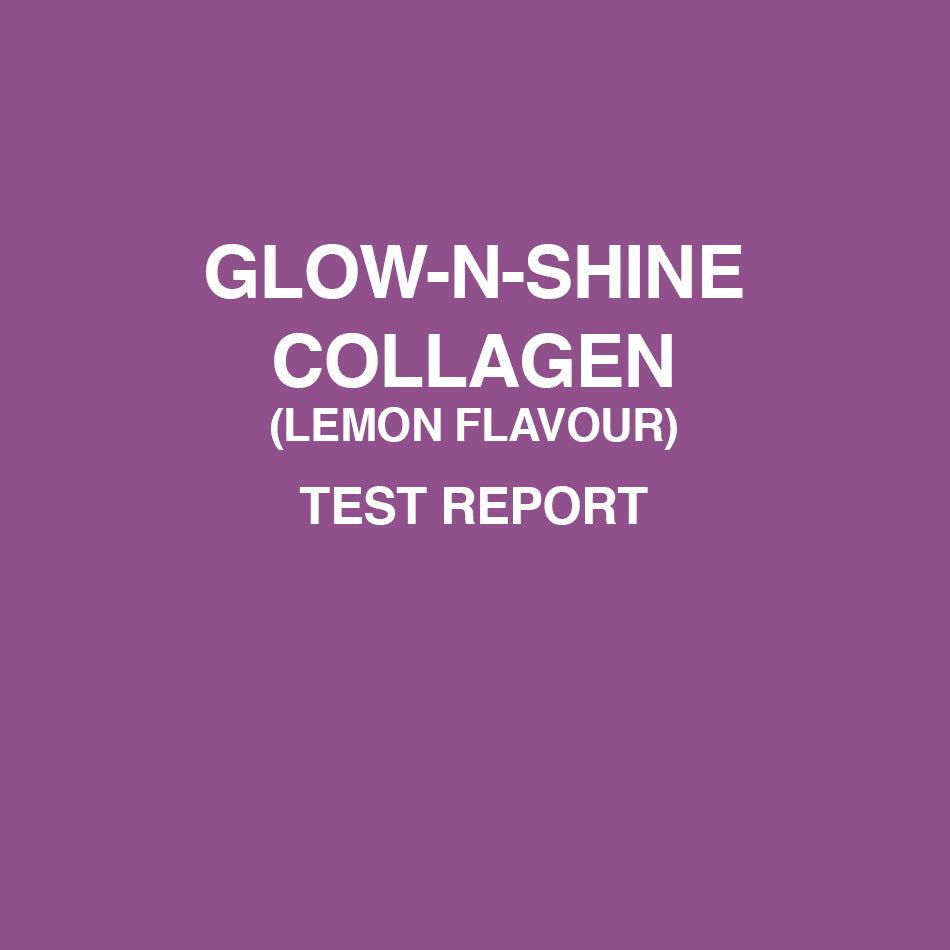 Glow-n-Shine Collagen Lemon flavour test report - HealthyHey