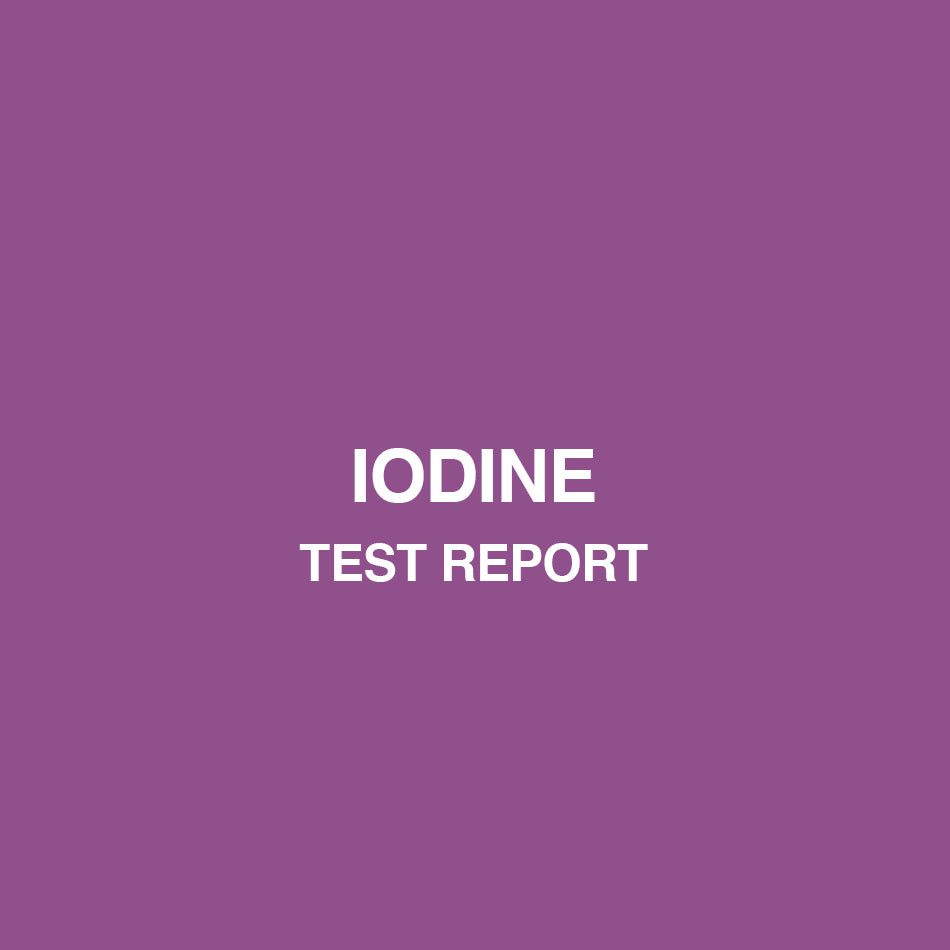 Iodine test report - HealthyHey