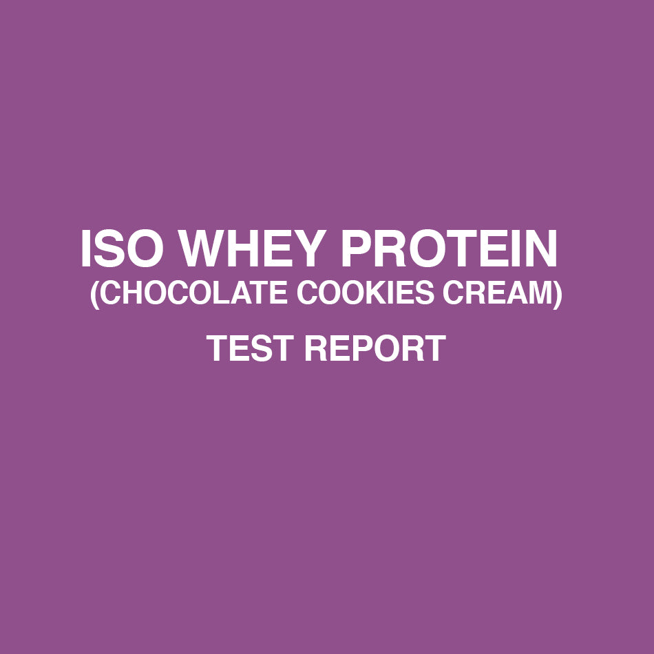 Iso Whey Protein chocolate cookie cream test report - HealthyHey