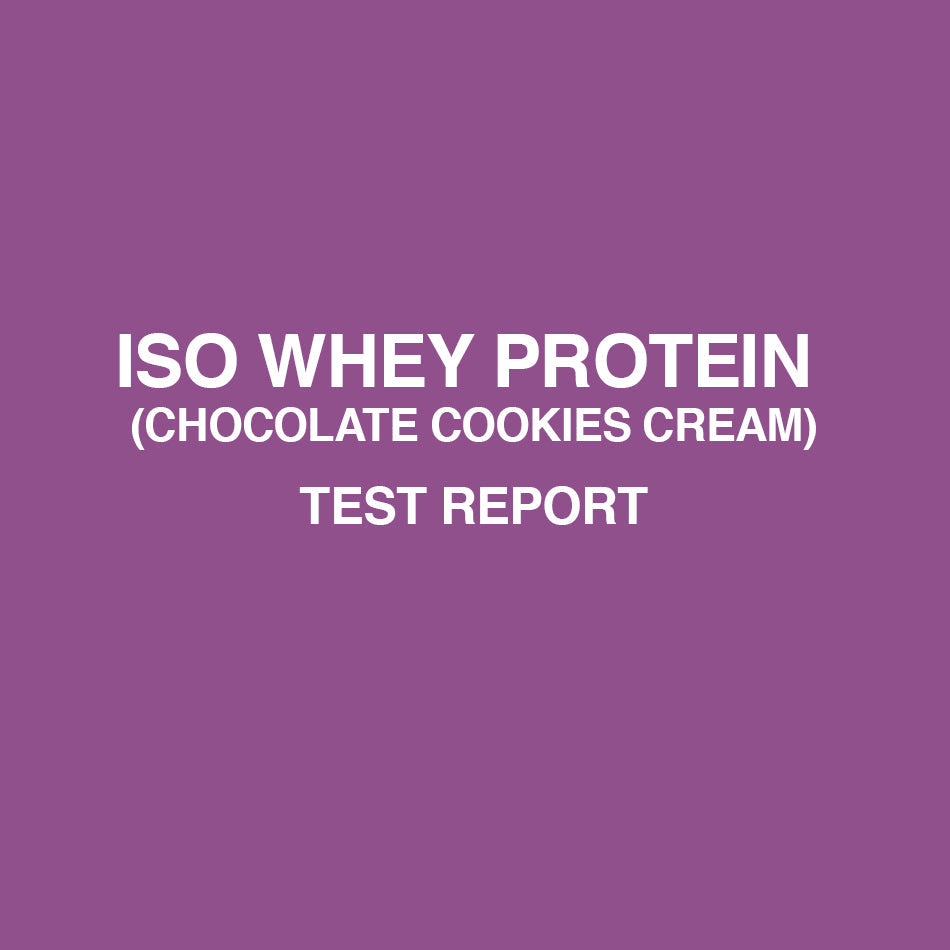Iso Whey Protein chocolate cookie cream test report - HealthyHey