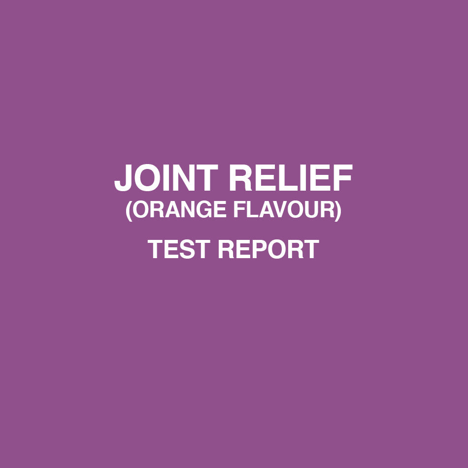 Joint relief orange test report - HealthyHey