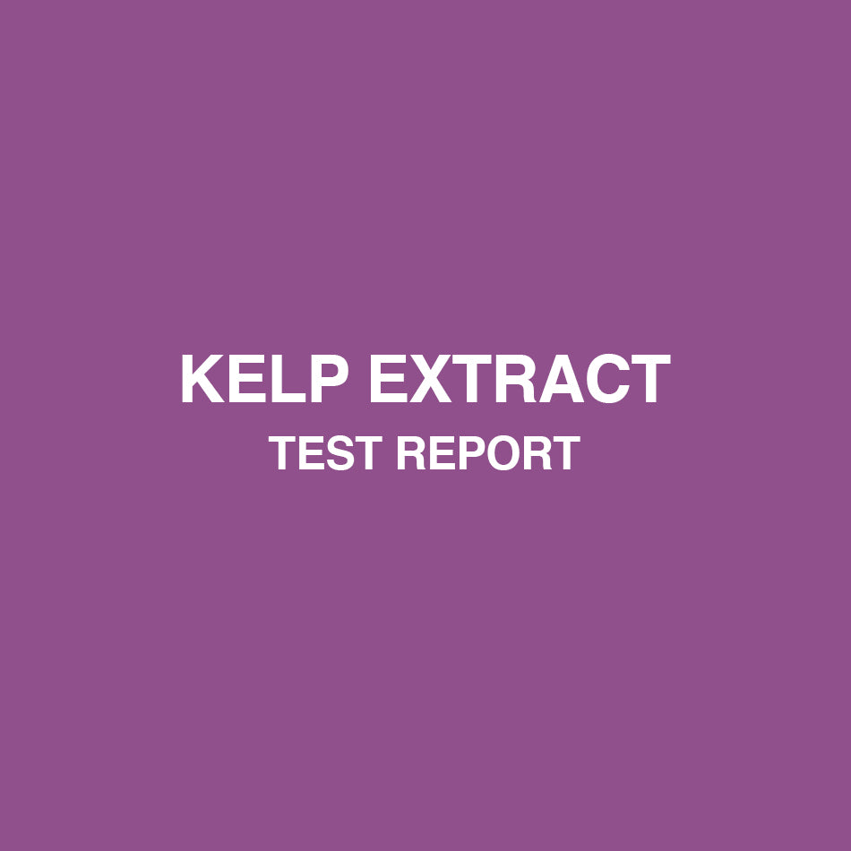Kelp Extract test report - HealthyHey