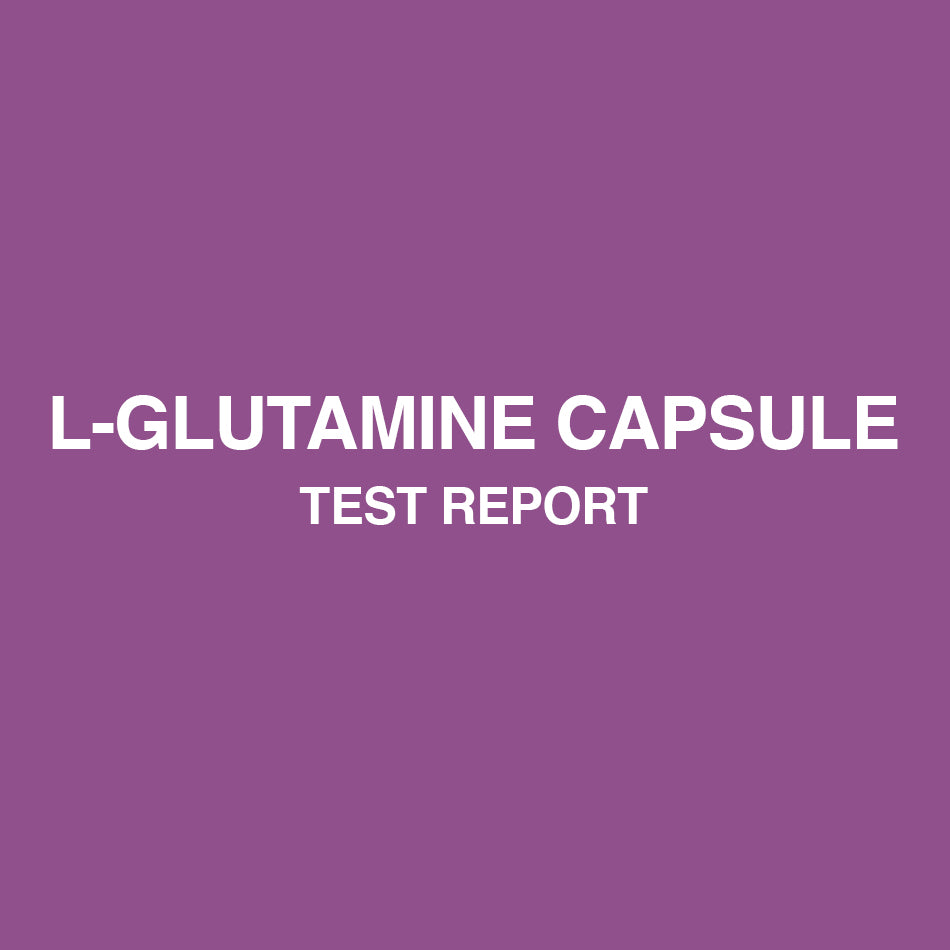 L-Glutamine Capsules test report - HealthyHey