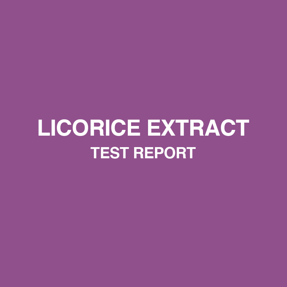 Licorice Extract test report- HealthyHey