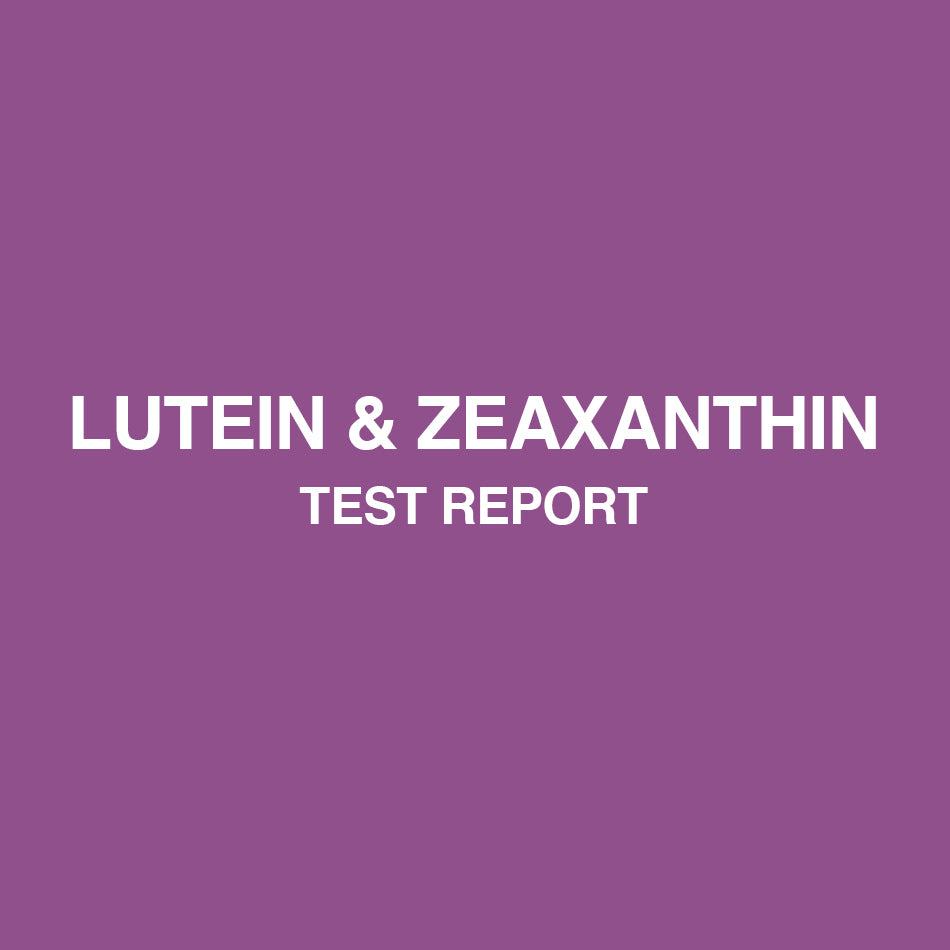 Lutein & Zeaxanthin test report - HealthyHey