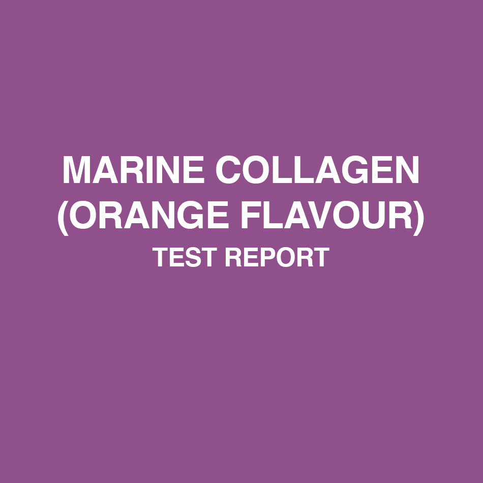 Marine Collagen Orange flavour test report - HealthyHey