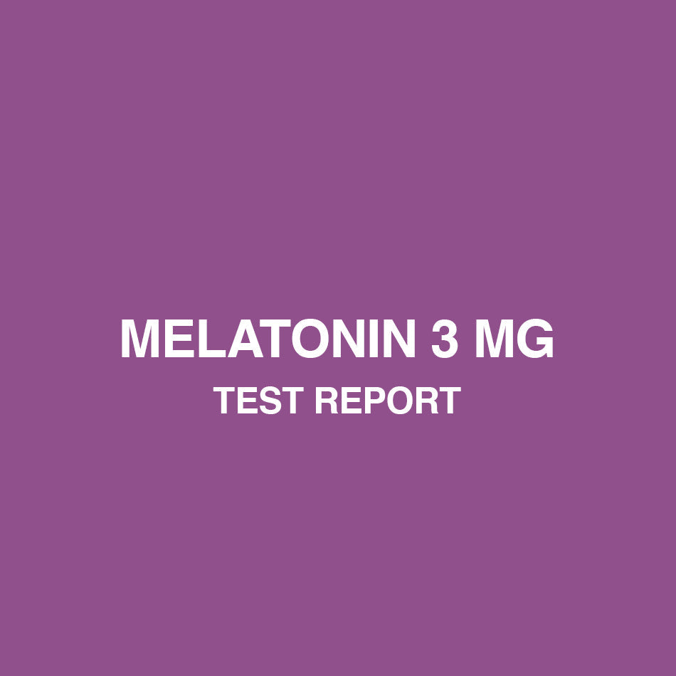 Melatonin 3mg test report - HealthyHey