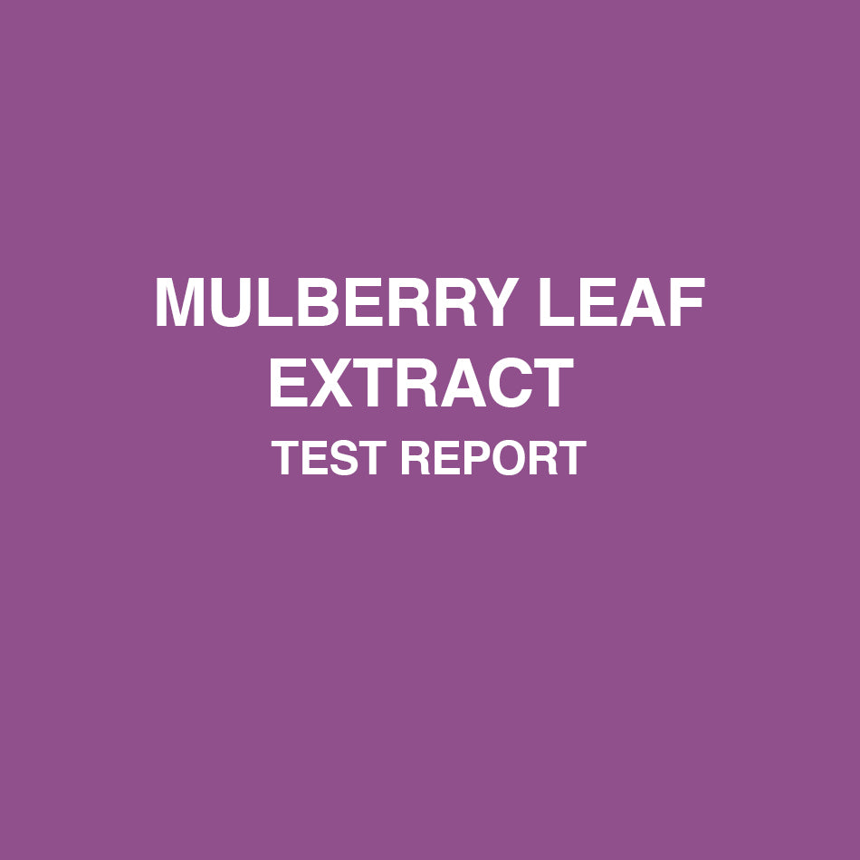 Mulberry leaf extract test report - HealthyHey