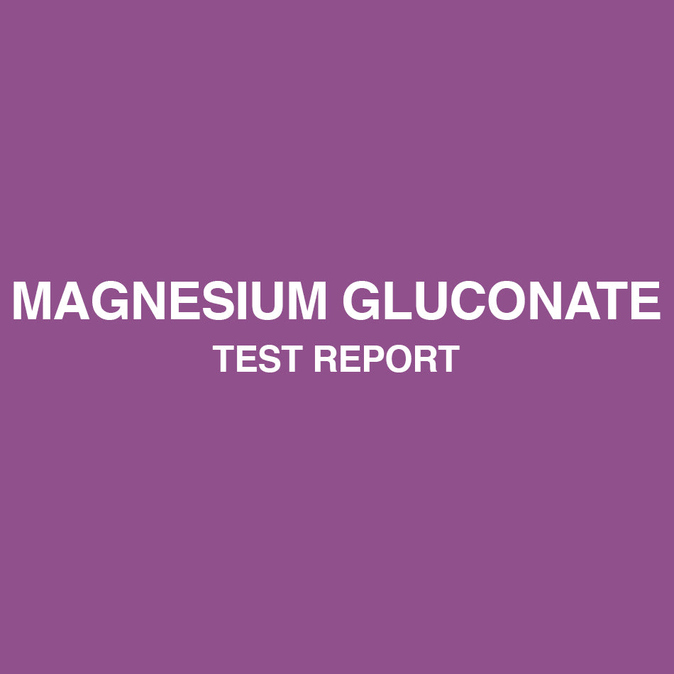 Magnesium Gluconate test report - HealthyHey
