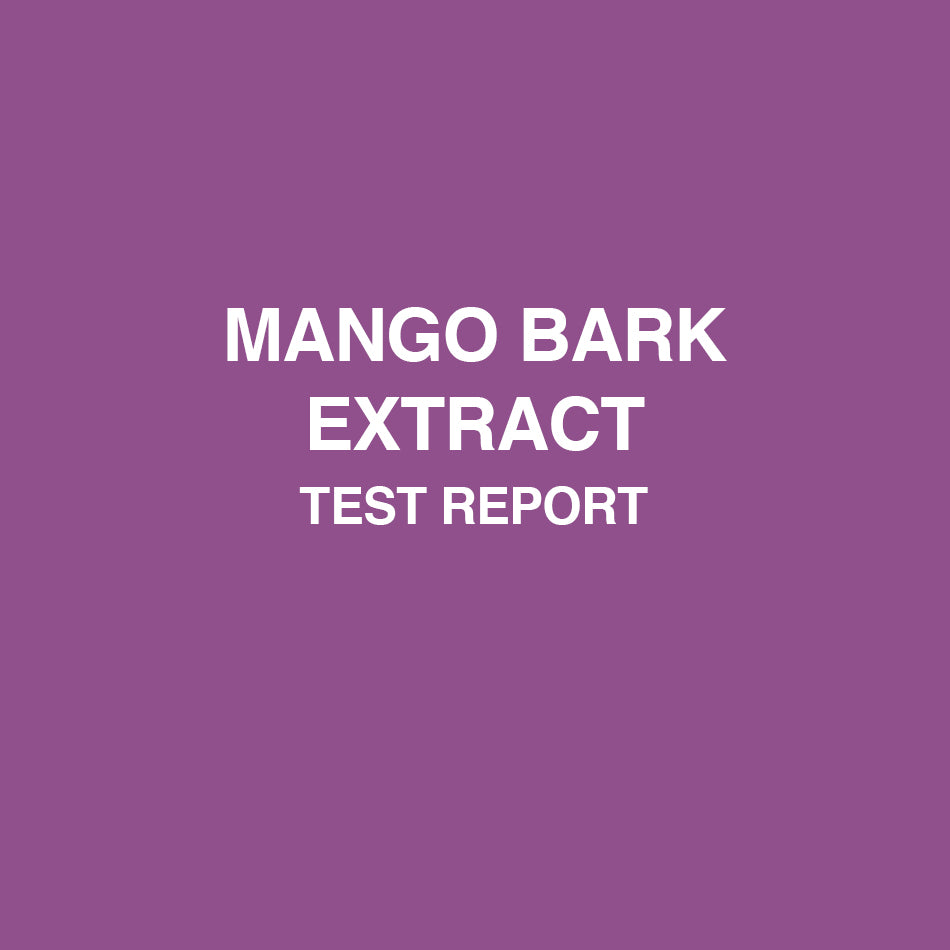Mango Bark Extract test report - HealthyHey