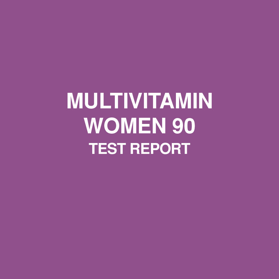 Multivitamin women 90 test report - HealthyHey