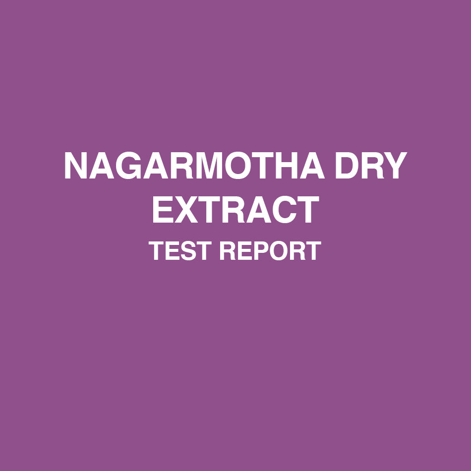 Nagarmotha Dry Extract test report - HealthyHey