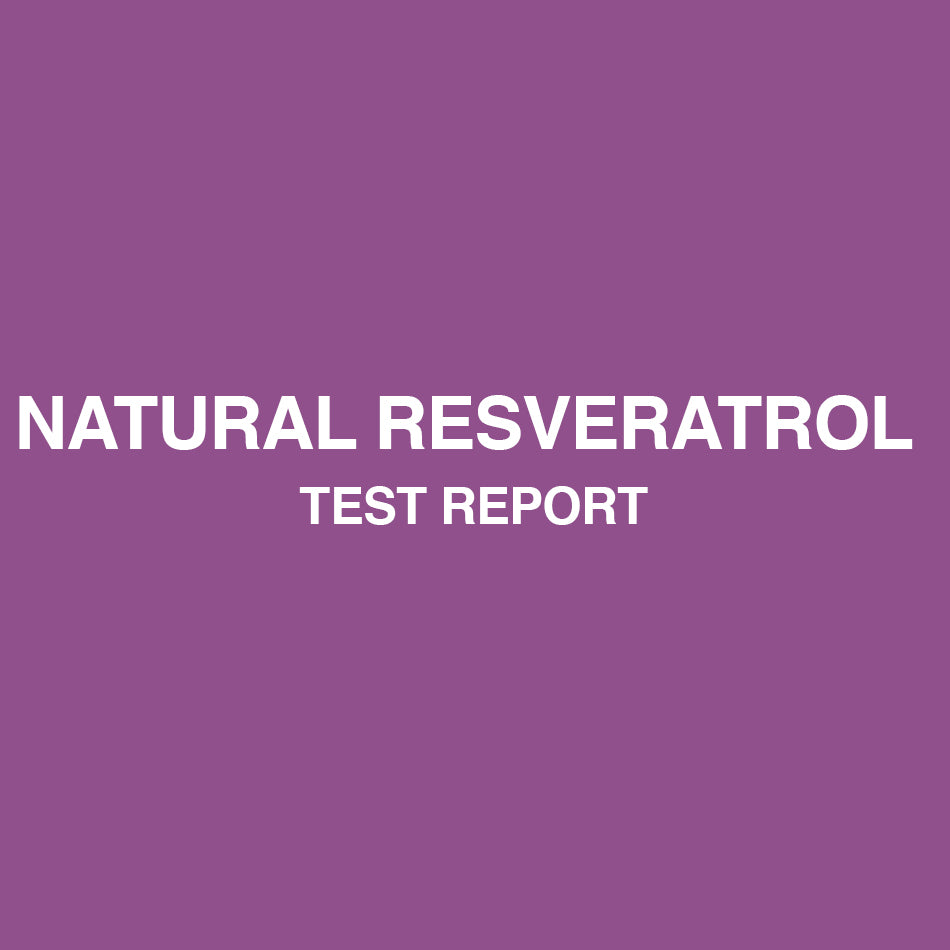 Resveratrol test report - HealthyHey