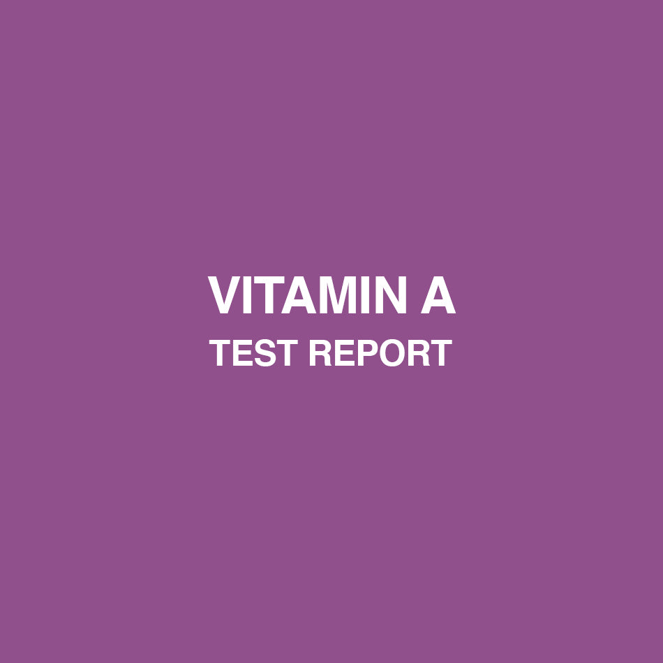 Natural vitamin A test report - HealthyHey