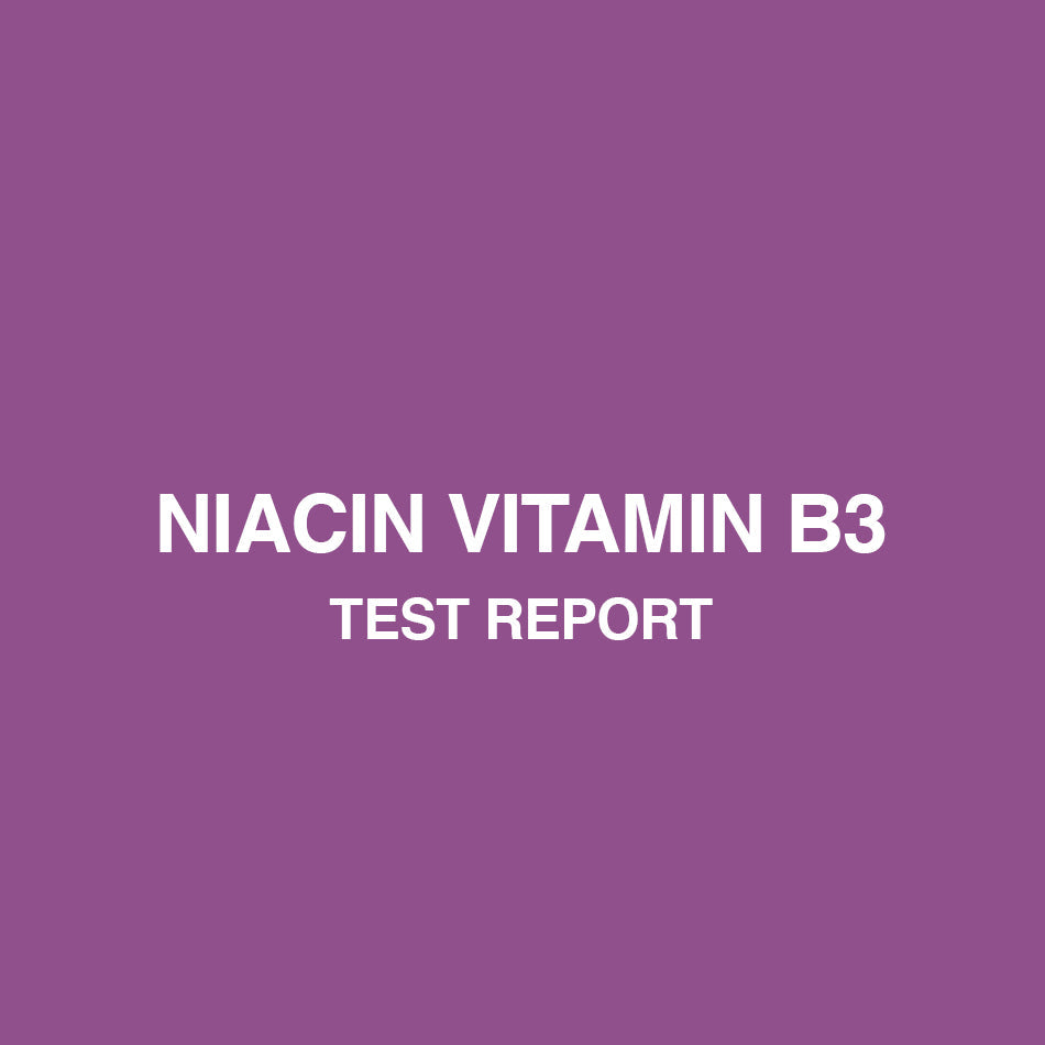 Niacin test report - HealthyHey
