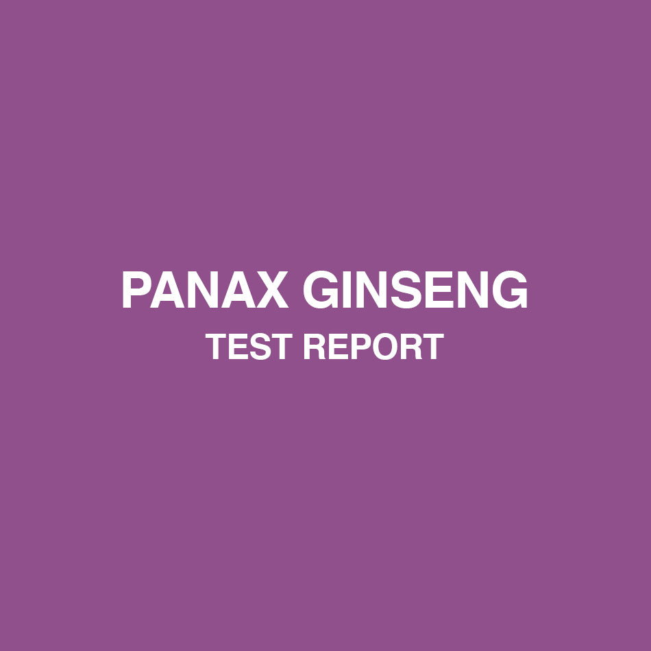 Panax Ginseng test report - HealthyHey