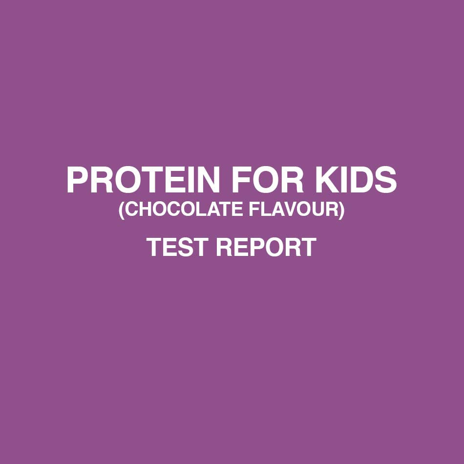 Protein for kids chocolate flavour test report - HealthyHey