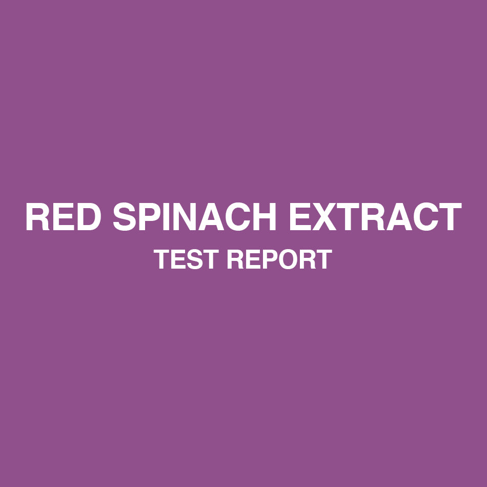 Red spinach extract test report - HealthyHey